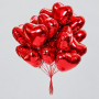 25 красных шаров-сердец